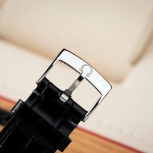 Đồng Hồ Omega De Ville Prestige Replica Cao Cấp Mặt Vàng Dây Da 39 (9)