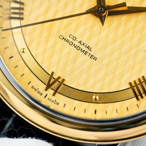Đồng Hồ Omega De Ville Prestige Replica Cao Cấp Mặt Vàng Dây Da 39 (9)
