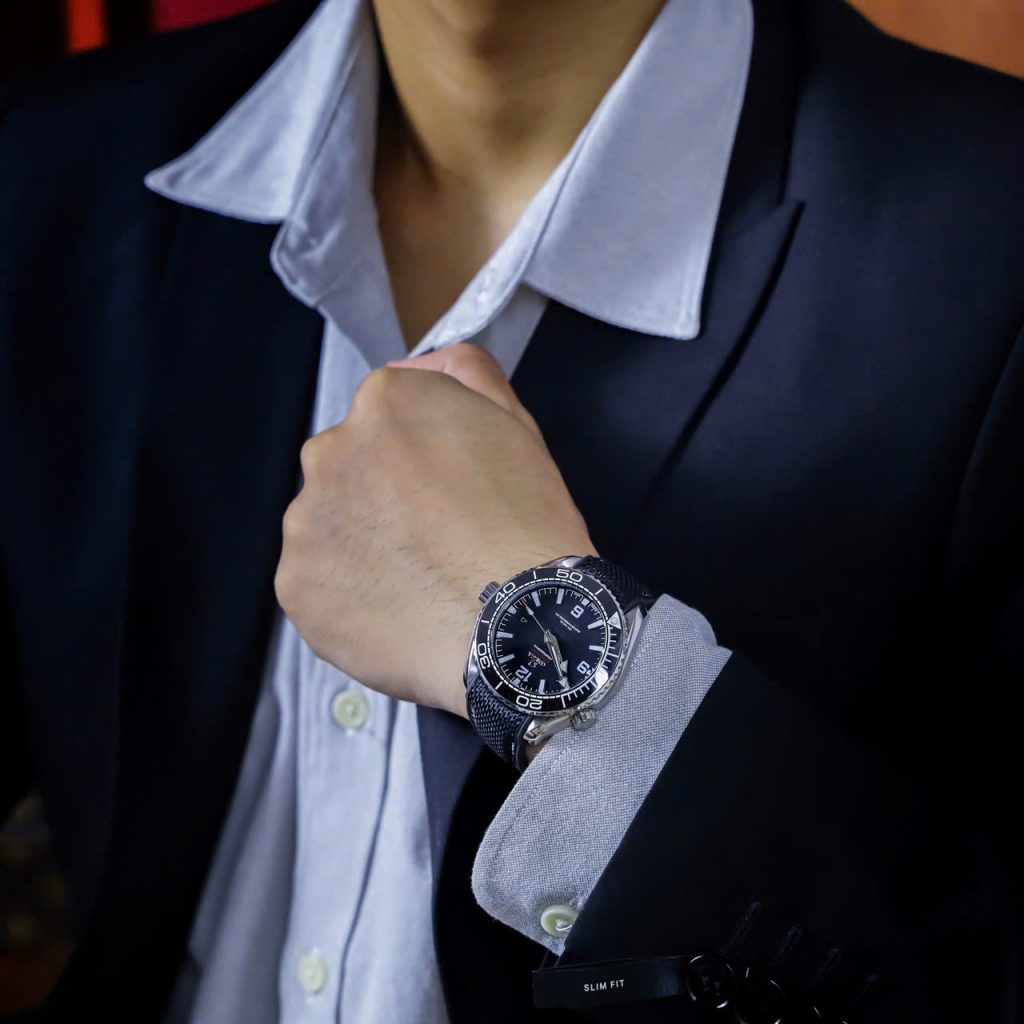 Đồng Hồ Omega Máy Cơ Automatic Nam Fake Cao Cấp Seamaster Planet Ocean 43mm (12)