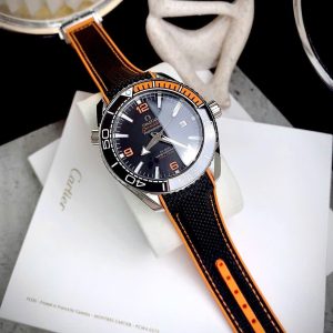 Đồng Hồ Omega Máy Cơ Nhật Fake Cao Cấp Seamaster Planet Ocean Dây Cao Su 43mm (14)