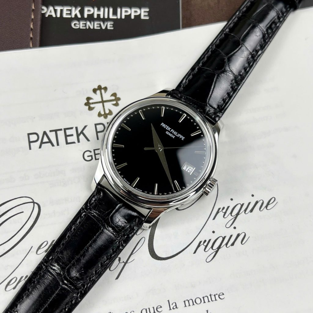 Đồng Hồ Patek Philippe Calatrava 5227G Replica Cao Cấp Nhất Xưởng 3K Màu Đen 39mm) (5)