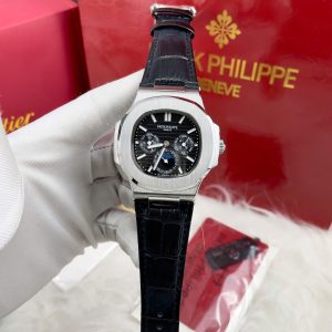 Đồng Hồ Patek Philippe Fake Máy Nhật Nautilus 5740 Dây Da Màu Đen 40mm (4)