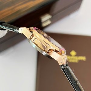 Đồng Hồ Patek Philippe Nautilus 5723 Fake Máy Cơ Nhật Dây Da Màu Đen 40mm (1)