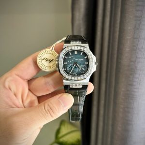 Đồng Hồ Patek Philippe Nautilus 5724G Đính Đá Moissanite Hong Kong Xưởng PPF 40mm (2)