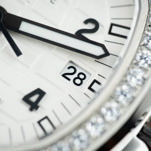 Đồng Hồ Patek Philippe Nữ Dây Cao Su Màu Trắng Aquanaut 5067 Xưởng PPF 35 (9)