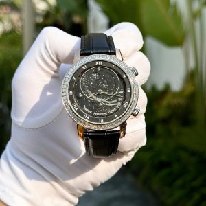 Đồng Hồ Patek Philippe Replica Cao Cấp Complications 6104R Đính Đá 44mm