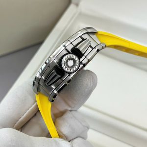 Đồng Hồ Richard Mille RM11-03 Fake Cao Cấp Dây Cao Su Màu Vàng 45mm (1)