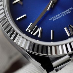 Đồng Hồ Rolex Chế Tác Day-Date 228236 Mặt Xanh Blue Ombré Xưởng QF 185 Grams 40mm (1)