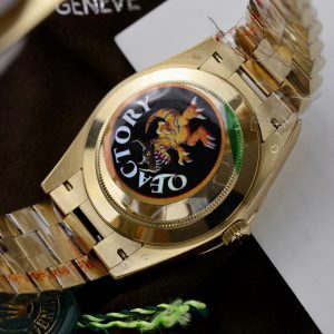 Đồng Hồ Rolex Chế Tác Day-Date 228236 Mặt Xanh Green Ombré Xưởng QF 185 Grams 40mm (2)