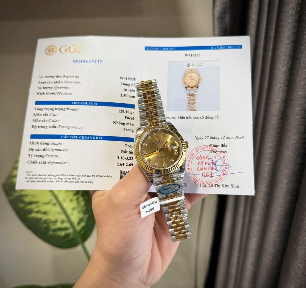 Đồng Hồ Rolex DateJust 126331 Chế Tác Cọc Số Đá Moissanite Xưởng Clean 41mm (6)