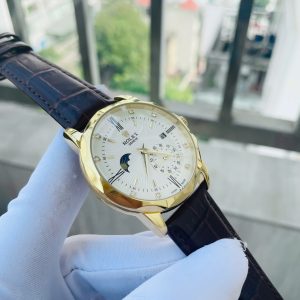 Đồng Hồ Rolex Fake Cao Cấp Máy Cơ Nhật Nam Dây Da Màu Đen 40mm (6)