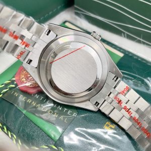 Đồng Hồ Rolex Fake Máy Automatic Nhật DateJust Mặt Đen Đính Đá 38-41mm (1)