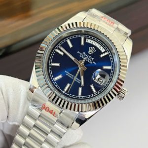 Đồng Hồ Rolex Fake Máy Cơ Automatic Nhật Mặt Xanh Dương DateJust 41mm (1)