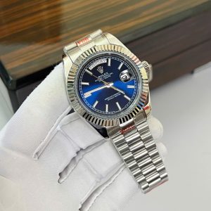 Đồng Hồ Rolex Fake Máy Cơ Automatic Nhật Mặt Xanh Dương DateJust 41mm (4)