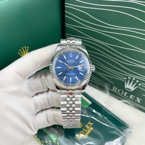 Đồng Hồ Rolex Giá Rẻ Máy Cơ Nhật Mặt Xanh Cọc Số Dạ Quang DateJust 38-41mm (1)