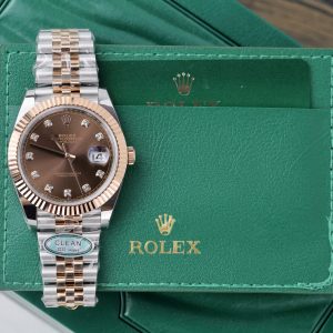 Đồng Hồ Rolex Nam Rep 11 DateJust 126331 Mặt Số Chocolate Đính Đá Clean 41mm (9)