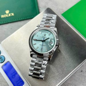 Đồng Hồ Rolex Nam Replica Day-Date 228236 Nhà Máy GM Mặt Xanh băng 40mm (1)