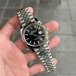 Đồng Hồ Rolex Replica Cao Cấp DateJust 126334 Mặt Đen Cọc Dạ Quang 41mm (1)