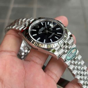 Đồng Hồ Rolex Replica Cao Cấp DateJust 126334 Mặt Đen Cọc Dạ Quang 41mm (1)