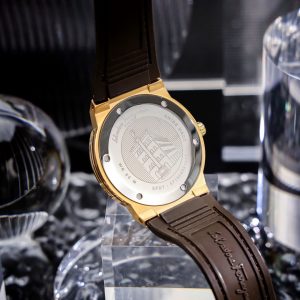 Đồng Hồ Salvatore Ferragamo F80 Classic Màu Nâu Máy Pin Thuỵ Sỹ Like Auth 40mm (3)