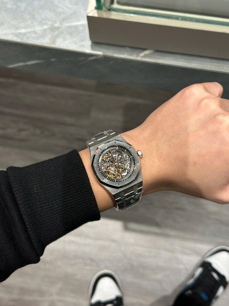 Đồng Hồ Audemars Piguet Royal Oak 15407 Skeleton Chế Tác Nhà Máy THB 2024 41mm (7)