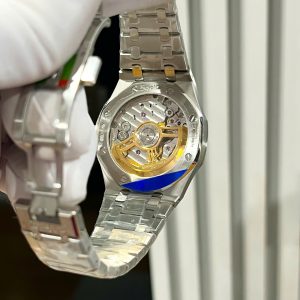 Đồng Hồ Audemars Piguet Royal Oak 15510ST Frosted Gold Mặt Xanh Xưởng APS 41mm (1)