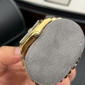 Đồng Hồ Chế Tác Rolex Day-Date 228238 Mặt Vàng Cọc Số Đính Đá Xưởng GM 178 Gram 40mm (7)