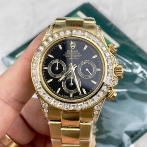 Đồng Hồ Nam Rolex Daytona Fake Máy Cơ Nhật Dây Kim Loại Giá Rẻ 40mm (1)