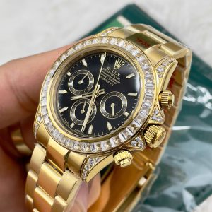 Đồng Hồ Nam Rolex Daytona Fake Máy Cơ Nhật Dây Kim Loại Giá Rẻ 40mm (1)