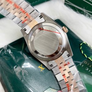 Đồng Hồ Nam Rolex Fake Giá Rẻ Mặt Số Cá Hồi DateJust Máy Nhật 41mm (2)