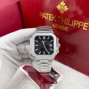 Đồng Hồ Patek Philippe Automatic Nam Mặt Đen Fake Máy Nhật Nautilus 5821 41mm (1)