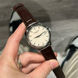 Đồng Hồ Patek Philippe Calatrava 5227 Nam Dây Da Màu Nâu Chế Tác Xưởng 3K 38mm (3)