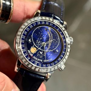Đồng Hồ Patek Philippe Complications 6104G Đính Đá Moissanite Hong Kong 44mm (5)