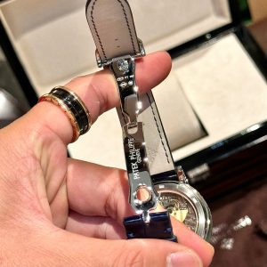 Đồng Hồ Patek Philippe Complications 6104G Đính Đá Moissanite Hong Kong 44mm (8)