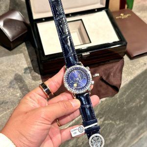 Đồng Hồ Patek Philippe Complications 6104G Đính Đá Moissanite Hong Kong 44mm (5)