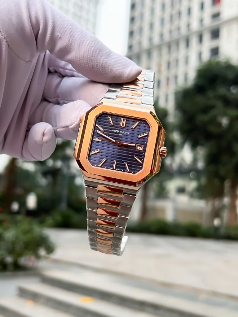 Đồng Hồ Patek Philippe Cubitus 5821 Demi Mặt Xanh Dương Xưởng TW 41mm (1)