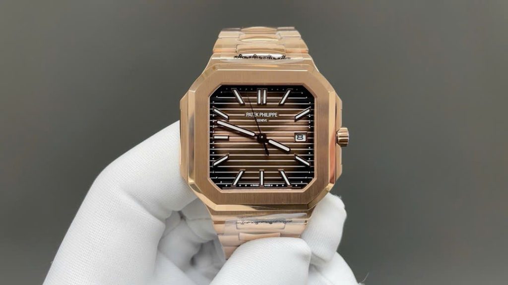 Đồng Hồ Patek Philippe Cubitus 5821 Replica Cao Cấp Mặt Nâu Xưởng TW 41mm (1)