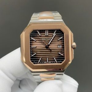 Đồng Hồ Patek Philippe Cubitus 5821 Replica Thuỵ Sỹ Mặt Nâu Xưởng TW 41mm