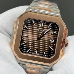 Đồng Hồ Patek Philippe Cubitus 5821 Replica Thuỵ Sỹ Mặt Nâu Xưởng TW 41mm