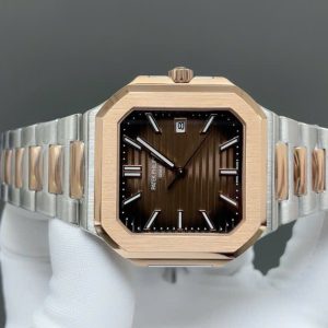 Đồng Hồ Patek Philippe Cubitus 5821 Replica Thuỵ Sỹ Mặt Nâu Xưởng TW 41mm