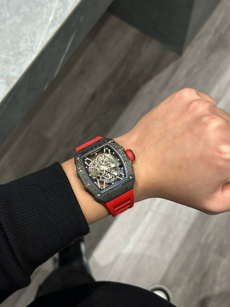 Đồng Hồ Richard Mille RM35-02 Chế Tác Vỏ Carbon Siêu Nhẹ Dây Cao Su (1)