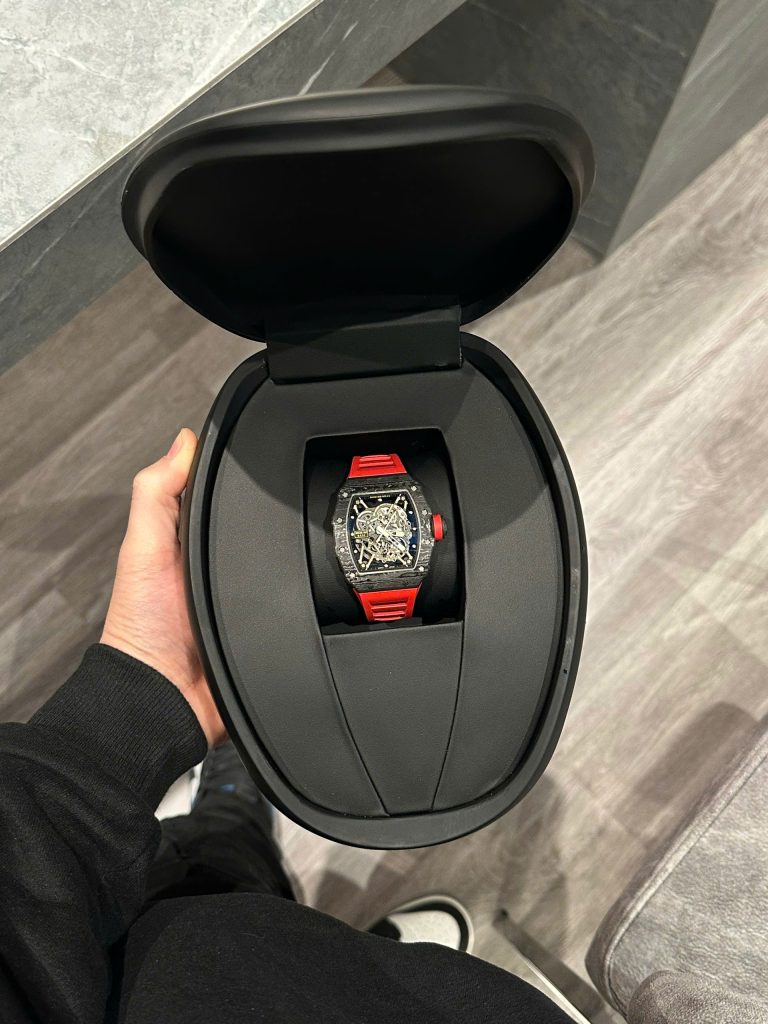 Đồng Hồ Richard Mille RM35-02 Chế Tác Vỏ Carbon Siêu Nhẹ Dây Cao Su (1)