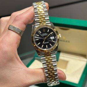 Đồng Hồ Rolex DateJust 126331 Mặt Số Đen Replica Cao Cấp Máy Thuỵ Sỹ 41mm (4)
