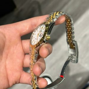 Đồng Hồ Rolex DateJust 126331 Mặt Số Trắng Replica Cao Cấp Máy Thuỵ Sỹ 41mm (1)