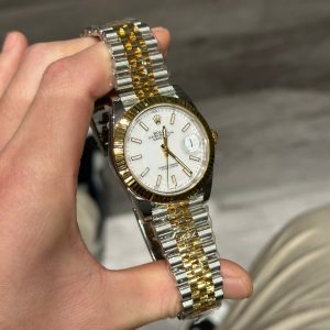 Đồng Hồ Rolex DateJust 126331 Mặt Số Trắng Replica Cao Cấp Máy Thuỵ Sỹ 41mm (1)