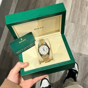 Đồng Hồ Rolex DateJust 126331 Mặt Số Trắng Replica Cao Cấp Máy Thuỵ Sỹ 41mm (1)
