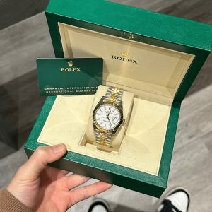 Đồng Hồ Rolex DateJust 126331 Mặt Số Trắng Replica Cao Cấp Máy Thuỵ Sỹ 41mm (1)