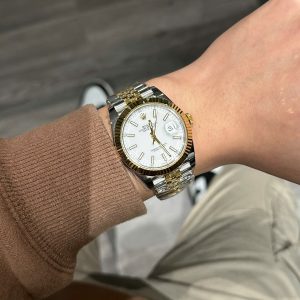 Đồng Hồ Rolex DateJust 126331 Mặt Số Trắng Replica Cao Cấp Máy Thuỵ Sỹ 41mm (1)