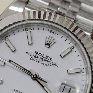 Đồng Hồ Rolex DateJust 126334 Fake Mặt Trắng Máy Cơ Automatic Thụy Sỹ 41mm (1)