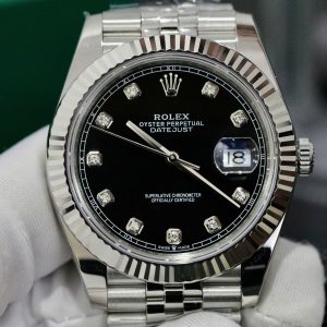 Đồng Hồ Rolex DateJust 126334 Fake Thụy Sỹ Máy Cơ Automatic Mặt Đen 41mm (1)